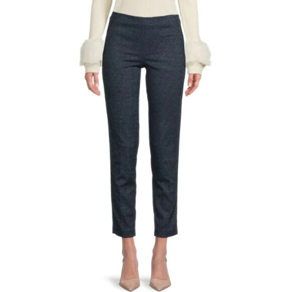 Saks Fifth Avenue | NWOT Skinny Tweed Ankle Dress Pants in Gray Size Medium - Picture 1 of 6
